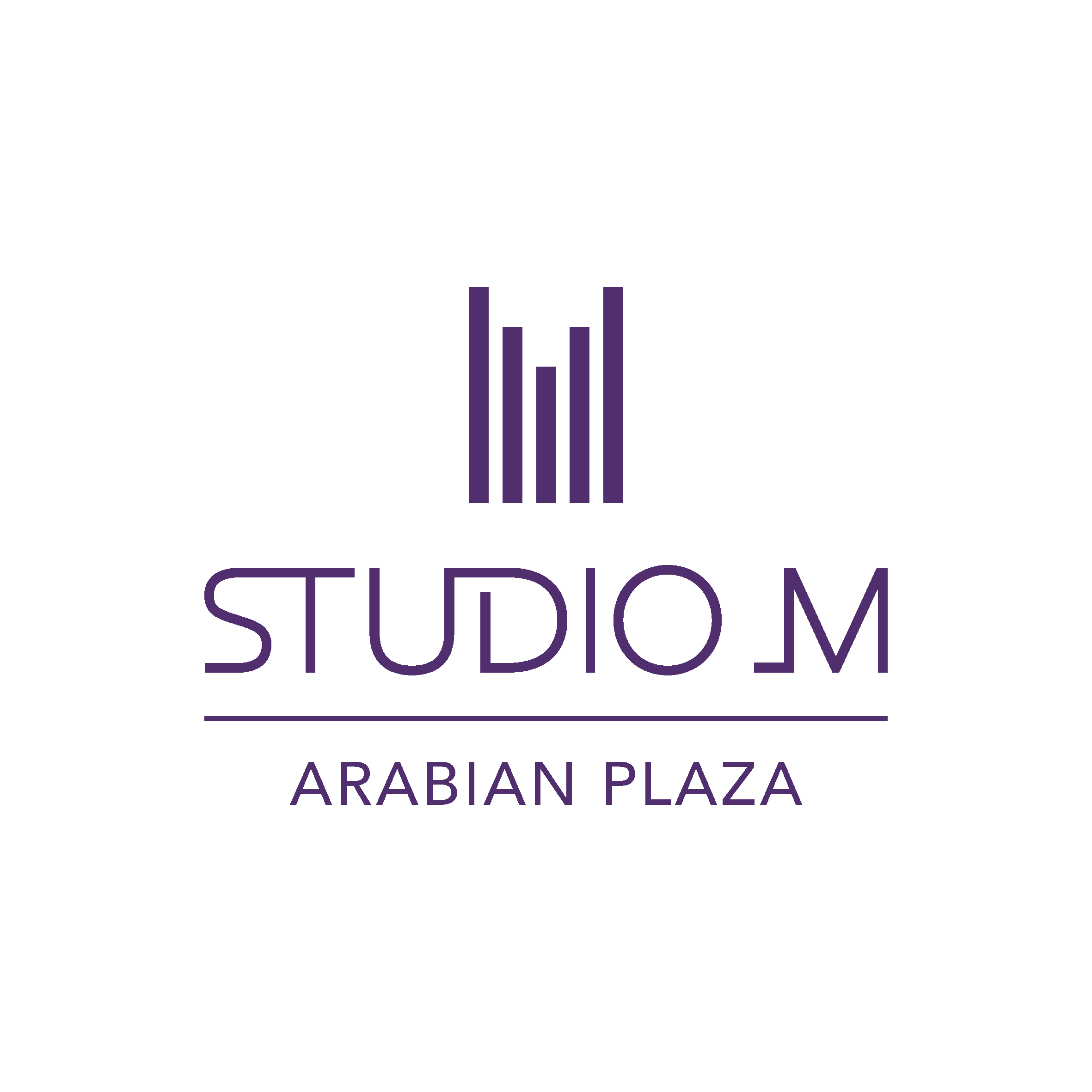 Studio M Arabian Plaza Logo English
